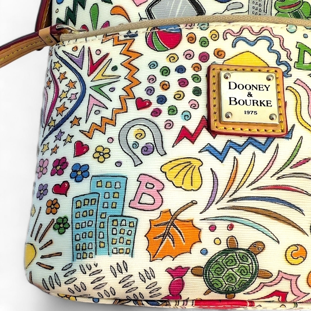 Dooney & Bourke Artist Series Doodle Crossbody Bag - Picture 7 of 15